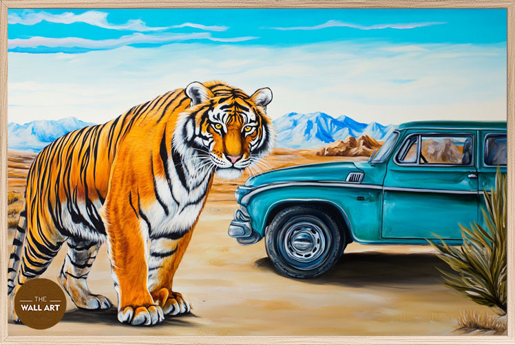 images/products/tiger_and_car_i/tiger_and car I_OAK_P.jpg